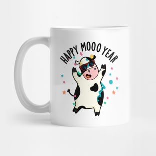 Happy Moo Year Funny Cow Pun Mug